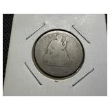 1856 Silver Seated Liberty Quarter