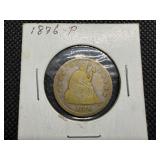 1876 Silver Seated Liberty Quarter
