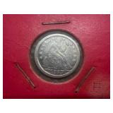 1853 Seated Liberty Dime W/A