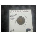 1901 Barber Dime Marked G4 When Purchased