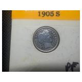 1905 S Barber Dime