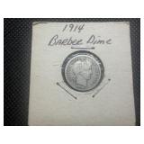 1914 Barber Dime