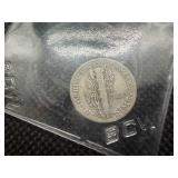 1937 S Silver Mercury Dime