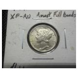 1942 D Silver Mercury Dime Marked XF-AU When Purchased