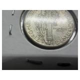 1942 D Silver Mercury Dime Marked XF-AU When Purchased