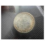 1945 D Silver Mercury Dime Marked CHBU and Album Toned When Purchased
