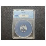 1943 1C ANACS MS64