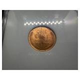 1949-S 1C NNC MS67 + Red