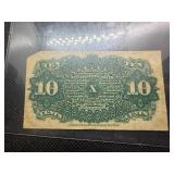 10 Cent Fractional Currency