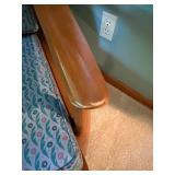Mid-Century Wood Accent Chair With Cushions