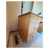 Wooden 3-Drawer Desk, Handcrafted