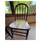 Wooden Spindle Back Dining Chairs (Lot of 2), Handcrafted