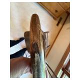Wooden Spindle Back Dining Chairs (Lot of 2), Handcrafted