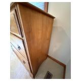 Wood Dresser With Brass Pulls, Handcrafted