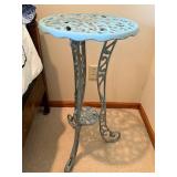 Ornate Cast Iron Plant Stand Table