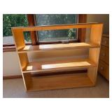 Wood Desk & Bookshelf Set (Lot of 2), handcrafted