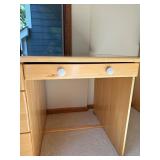Wood Desk & Bookshelf Set (Lot of 2), handcrafted