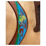 Handmade Boomerang & Display Stand (Lot of 2)
