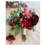 Artificial Flower Mixed Lot - Bouquets, Stems & Rose Heads