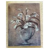 Framed Floral Vase Wall Art