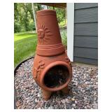 Terracotta Chiminea Outdoor Fireplace