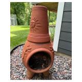 Terracotta Chiminea Outdoor Fireplace