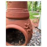Terracotta Chiminea Outdoor Fireplace