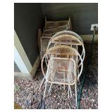 Metal Patio Table & Chairs Set (Lot of 6)