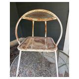 Metal Patio Table & Chairs Set (Lot of 6)