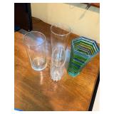 Mixed Glass Vase Group