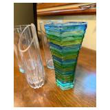 Mixed Glass Vase Group