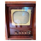 Vintage Philco Console TV Cabinet With Turntable