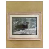 Framed Duck Print Wall Art