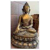Large Seated Buddha Statue 27 in