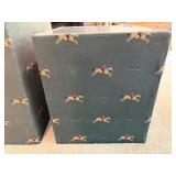 Pair of Upholstered Cube End Tables