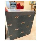 Pair of Upholstered Cube End Tables