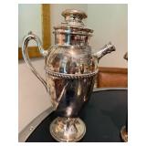 F.B. Rogers Silver Plate Cocktail Shakers & Goblet Mixed Lot