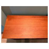 Wood Bookcase Room Divider With Open Shelves