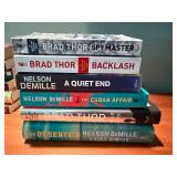 Brad Thor & Nelson DeMille Thriller Novels Mixed Lot of 6