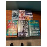 Brad Thor & Nelson DeMille Thriller Novels Mixed Lot of 6