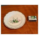Limoges Porcelain Bowl & Match Safe Mixed Lot