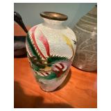 Mixed Decorative Lot of 5 With Pair of Ceramic Table Lamps