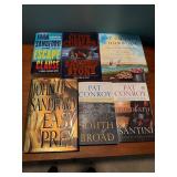 John Sandford, Clive Cussler & Pat Conroy Book Lot of 6