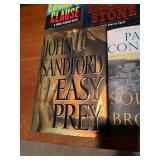 John Sandford, Clive Cussler & Pat Conroy Book Lot of 6