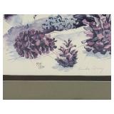 Jean Haefele Framed Limited Edition Bird Print Kinda Corny 404/1500