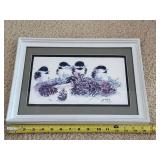 Jean Haefele Framed Limited Edition Bird Print Kinda Corny 404/1500