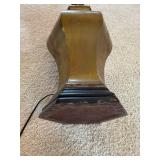 Vintage Brass Table Lamp Base Hollywood Regency Style 22in As-Is
