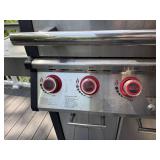 Mr. Steak Propane Gas Grill w Side Burner Infrared 5 Knob Cabinet