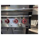 Mr. Steak Propane Gas Grill w Side Burner Infrared 5 Knob Cabinet