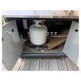 Mr. Steak Propane Gas Grill w Side Burner Infrared 5 Knob Cabinet